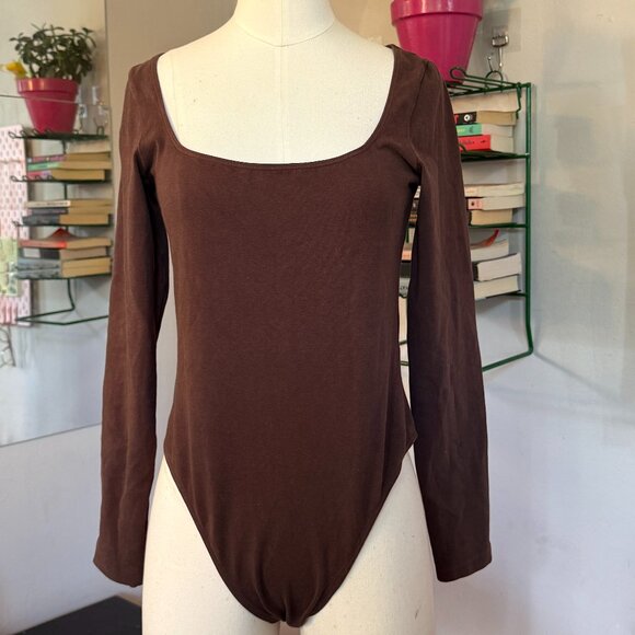 Los Angeles Apparel Square-Neck Bodysuit - Picture 1 of 2